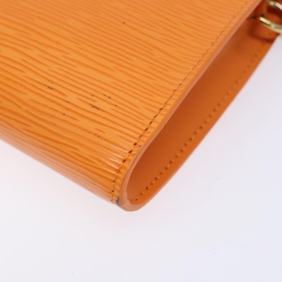 Louis Vuitton Pochette Accessoires Epi Leather Orange Leather Clutche & Pouche Bag