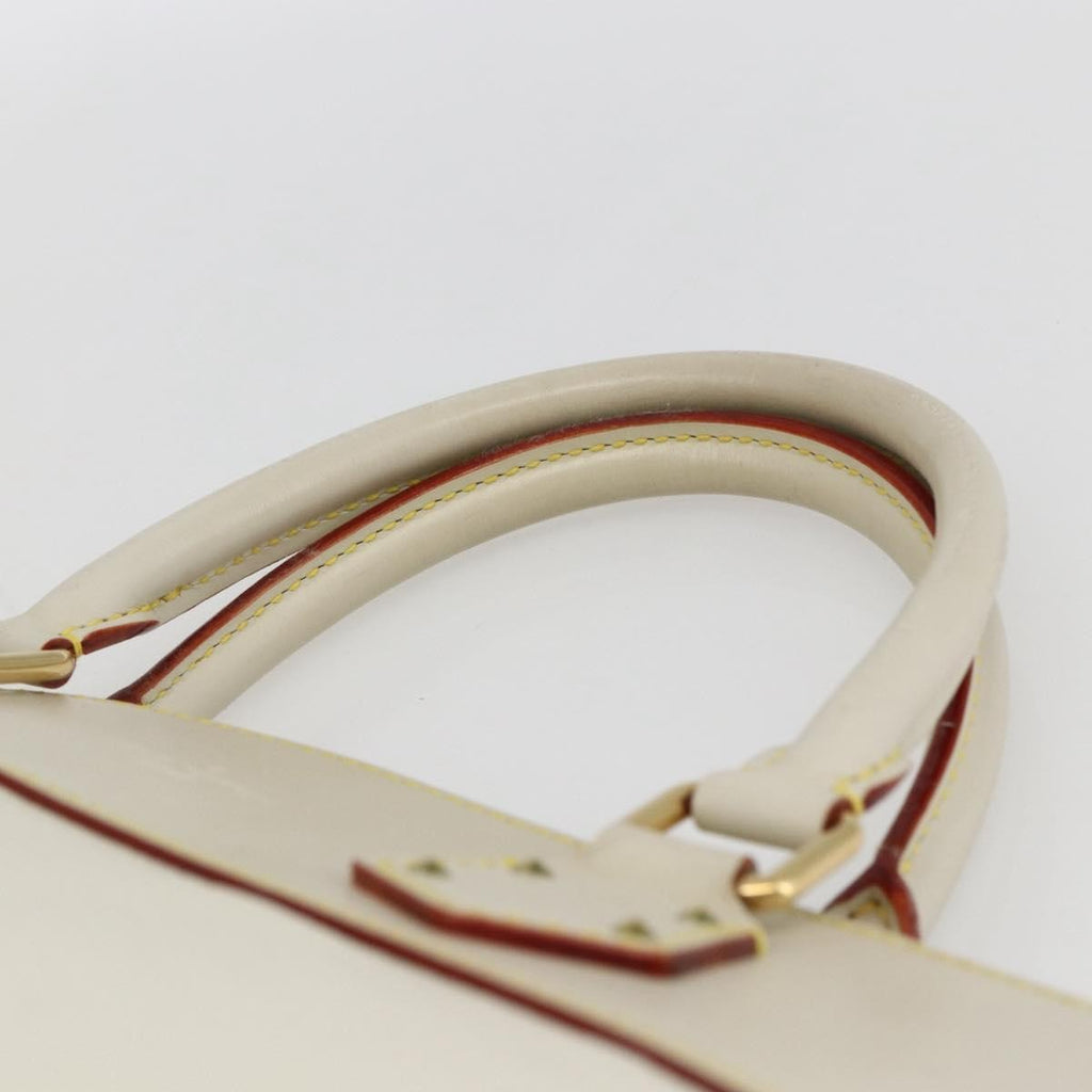 Louis Vuitton Suhali Lockit Handbag Leather White Leather Handbag