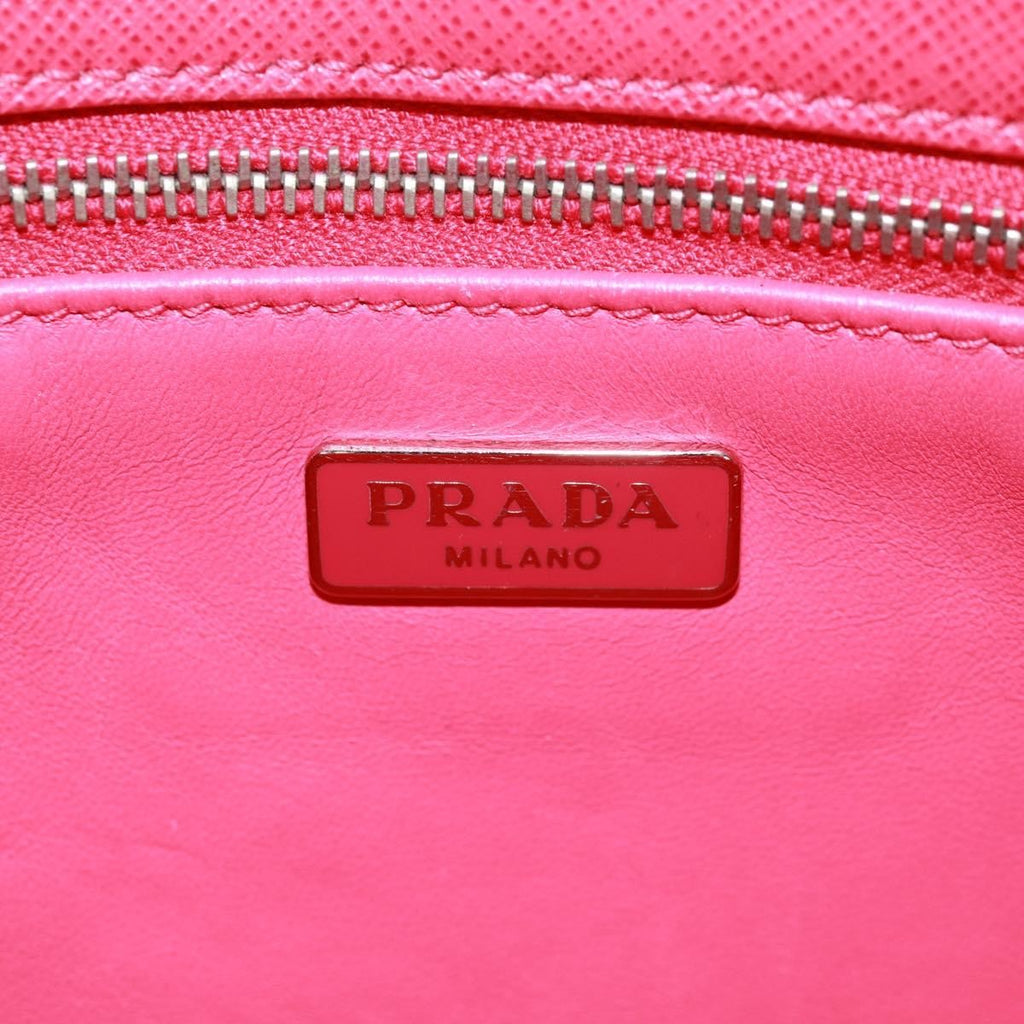 Prada Sound Chain Shoulder Bag Saffiano Leather Red Leather Shoulder Bag Bag
