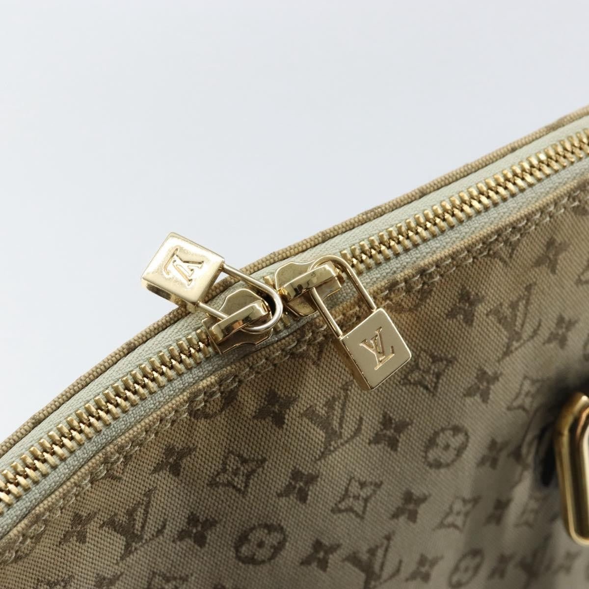 Louis Vuitton Alma Handbag Mini Lin Monogram Khaki Canvas Handbag