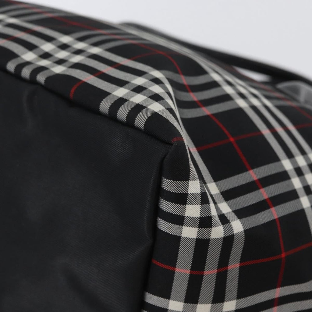 Burberry Nova Check Handbag Nylon Black Nylon Handbag