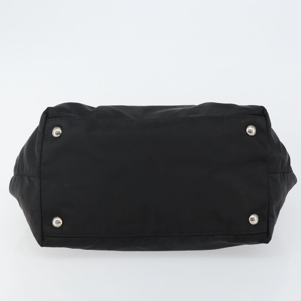Prada Bow Tote Tessuto With Leather Black Nylon Tote Bag Bag
