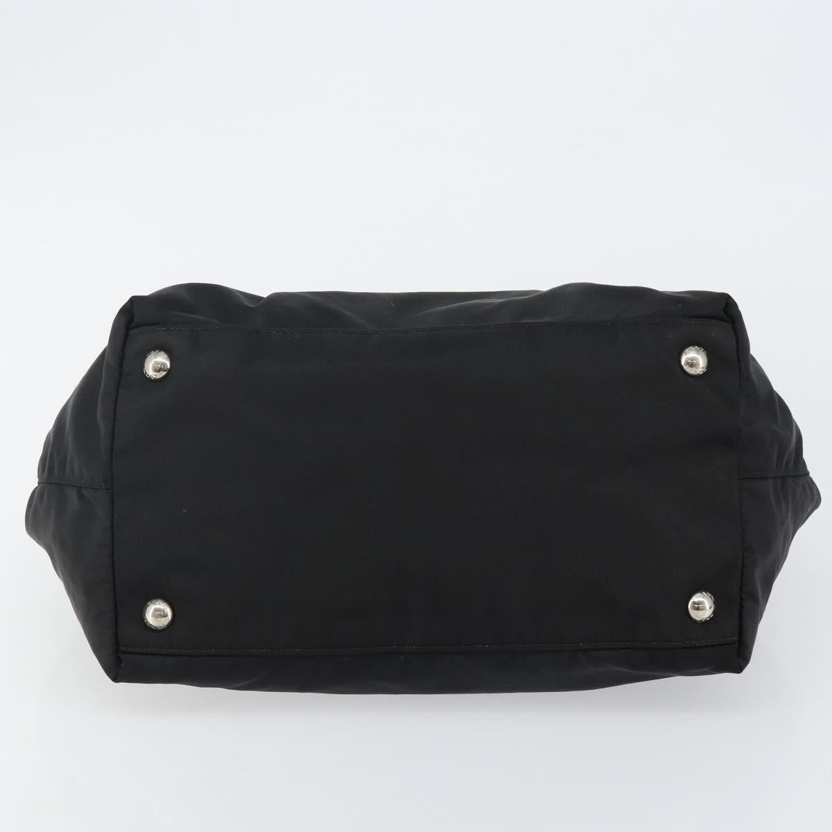 Prada Bow Tote Tessuto With Leather Black Nylon Tote Bag Bag