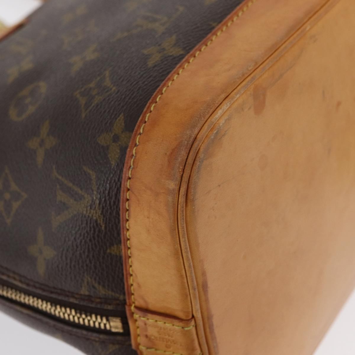 Louis Vuitton Alma Handbag Monogram Canvas Brown Canvas Handbag