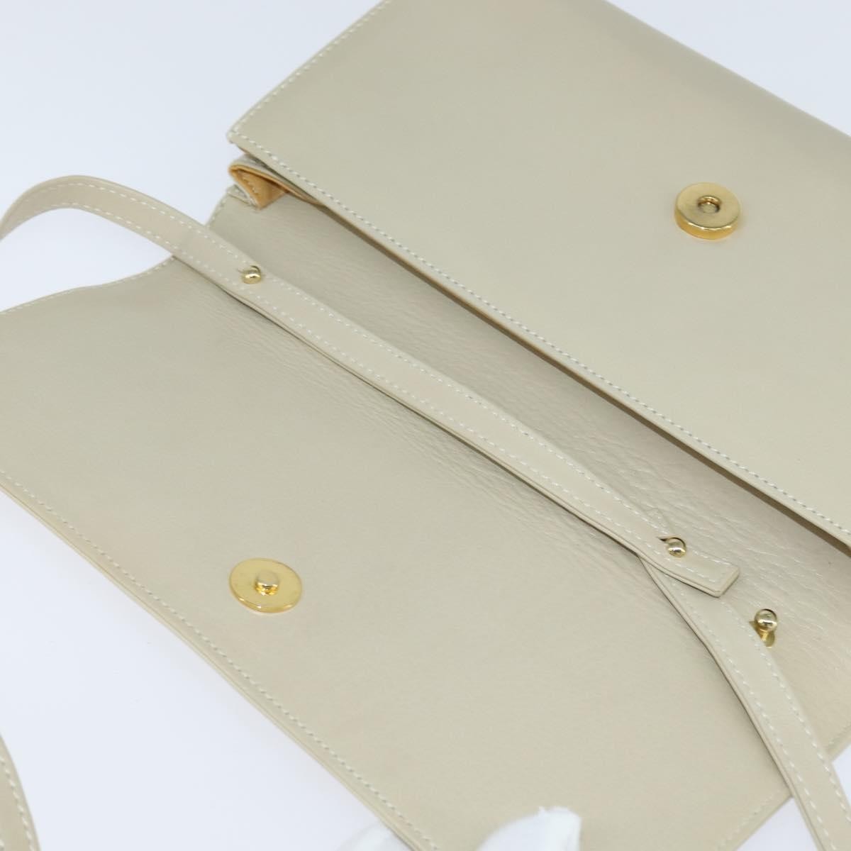 Celine Flap Shoulder Bag Leather Beige Leather Shoulder Bag Bag