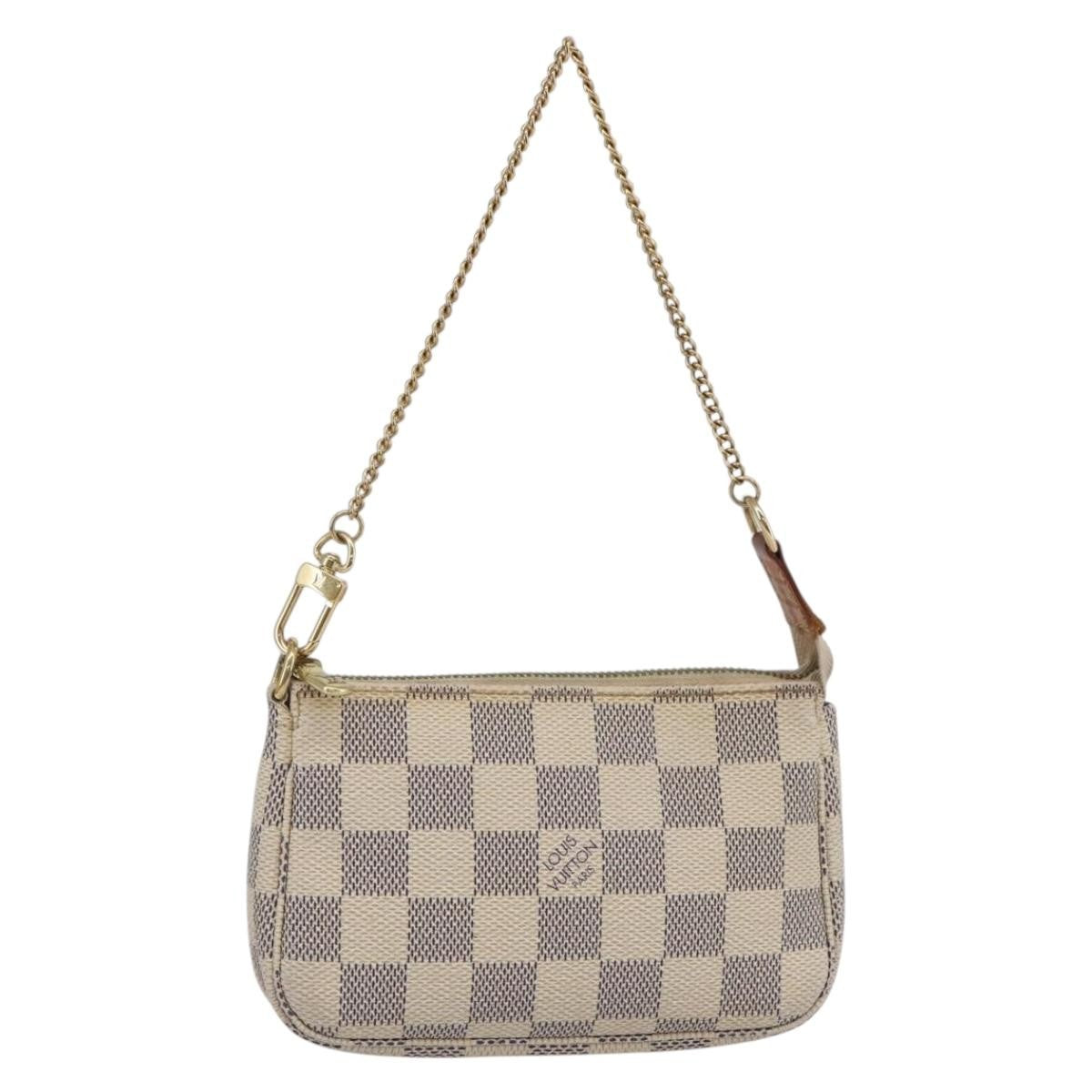 Louis Vuitton Pochette Accessoires Damier White Canvas Bag