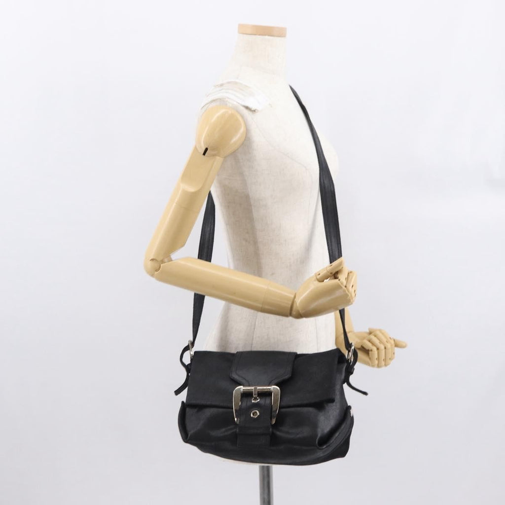 Celine Vintage Shoulder Bag Leather Black Leather Shoulder Bag Bag