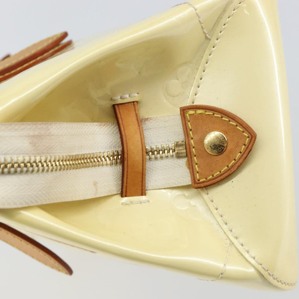 Louis Vuitton Rosewood Avenue Handbag Monogram Vernis Beige Patent_Leather Handbag