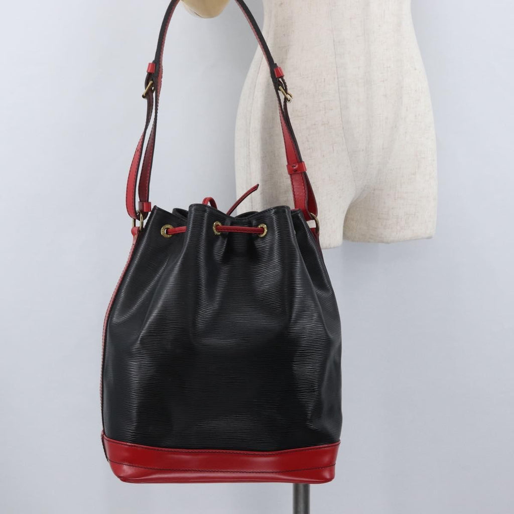 Louis Vuitton Bicolor Noe Handbag Epi Leather Black Leather Shoulder Bag