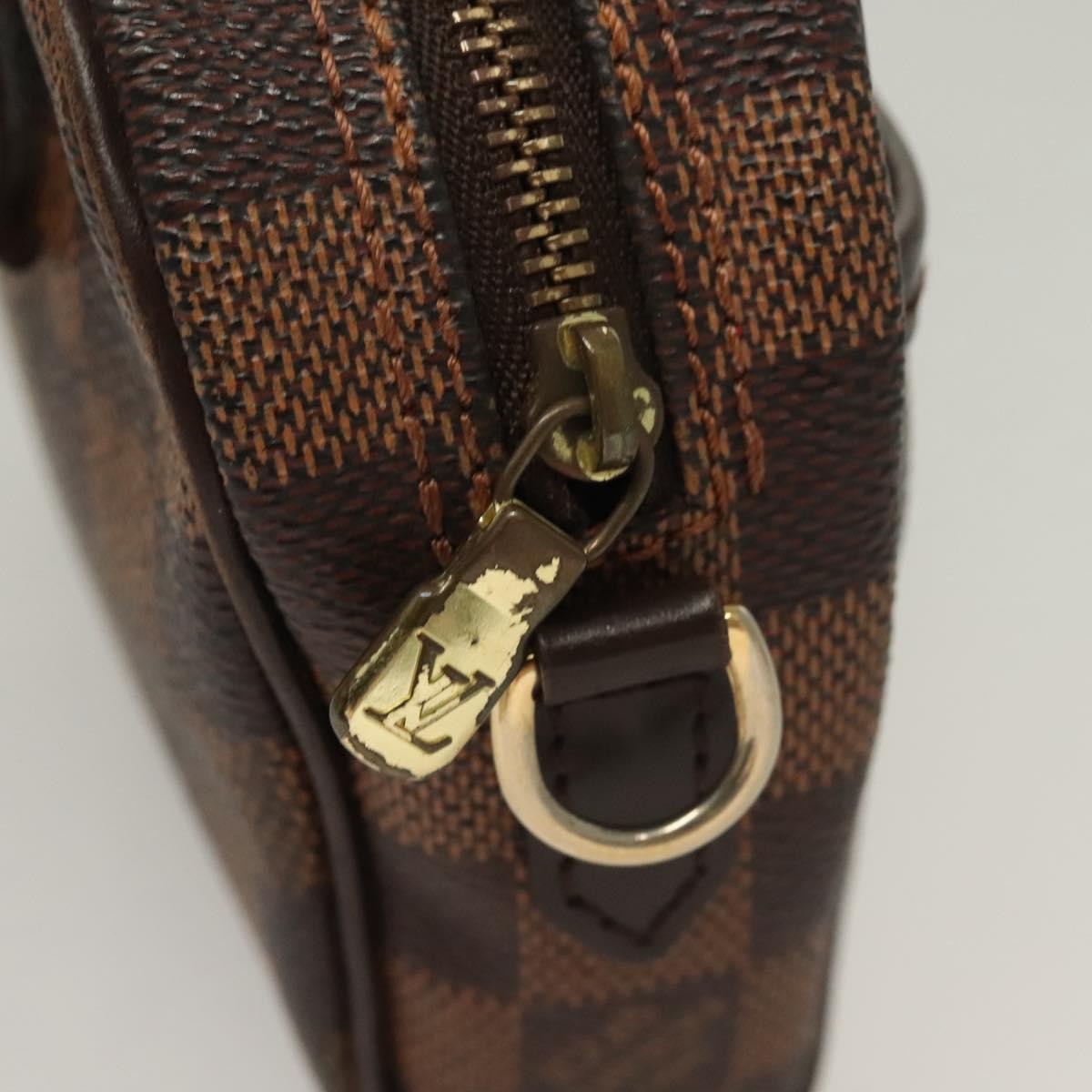 Louis Vuitton Ipanema Handbag Damier Brown Canvas Shoulder Bag