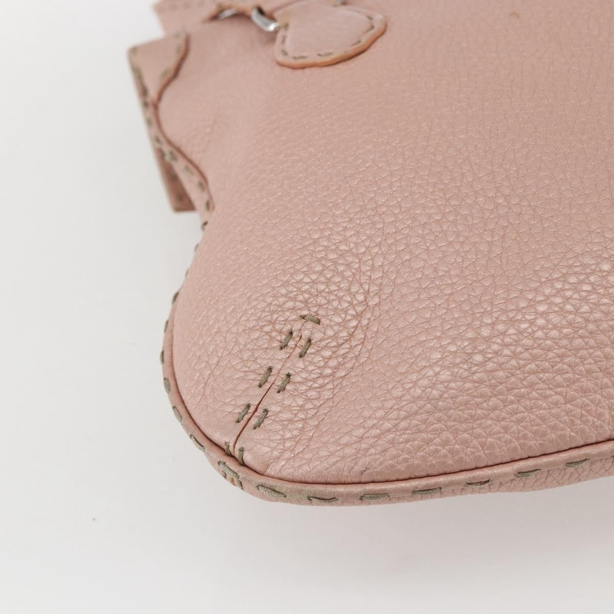 Fendi Selleria Tote Leather Pink Leather Tote Bag Bag