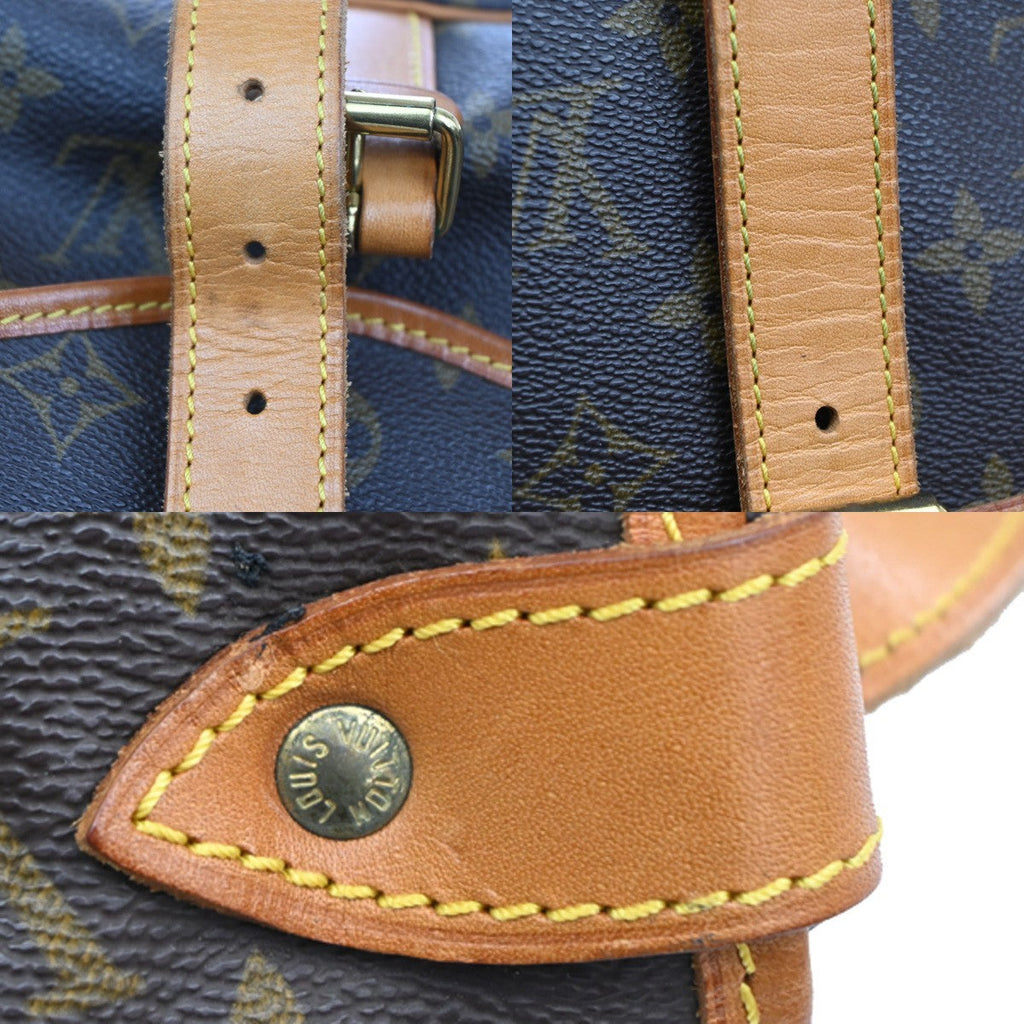 Louis Vuitton Saumur Handbag Monogram Canvas Brown Canvas Shoulder Bag
