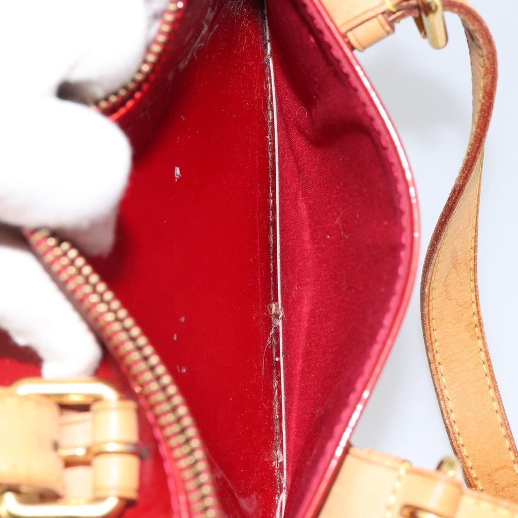 Louis Vuitton Rosewood Avenue Handbag Monogram Vernis Red Patent_Leather Handbag