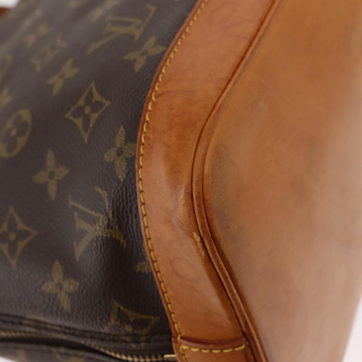 Louis Vuitton Vintage Alma Handbag Monogram Canvas Brown Canvas Handbag