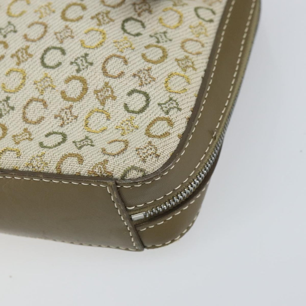 Celine C Macadam Shoulder Bag Canvas Khaki Canvas Shoulder Bag Bag