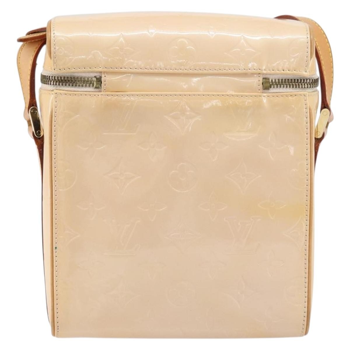 Louis Vuitton Sullivan Handbag Monogram Vernis Pink Patent_Leather Shoulder Bag