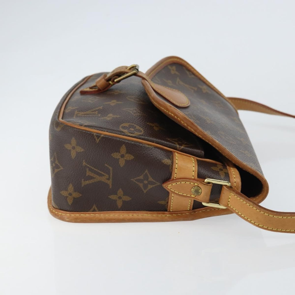 Louis Vuitton Sologne Handbag Monogram Canvas Brown Canvas Shoulder Bag
