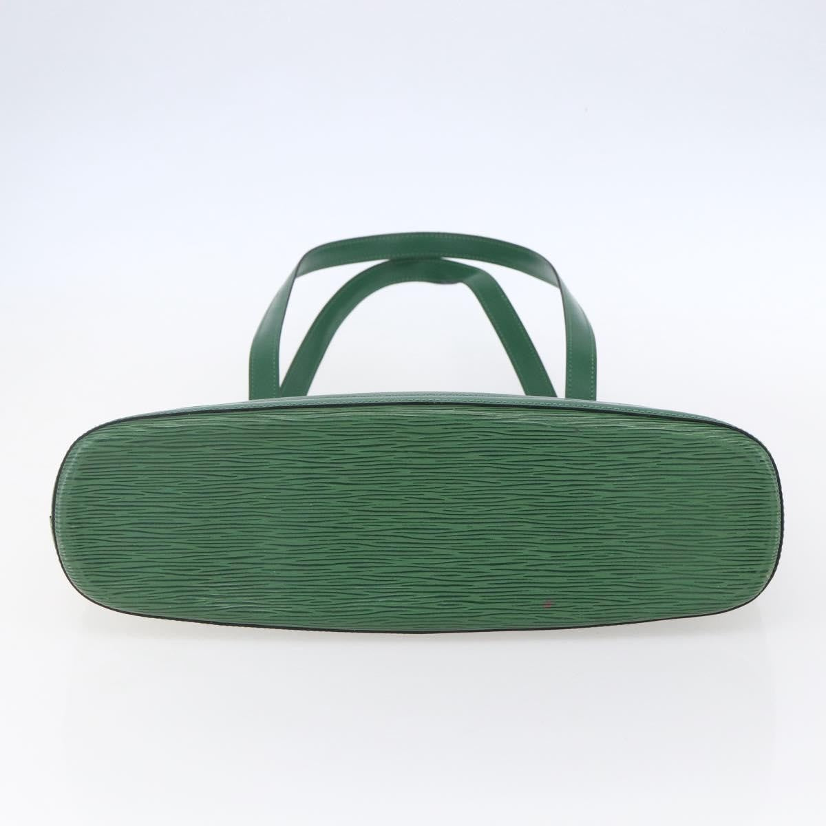 Louis Vuitton Lussac Handbag Epi Leather Green Leather Shoulder Bag