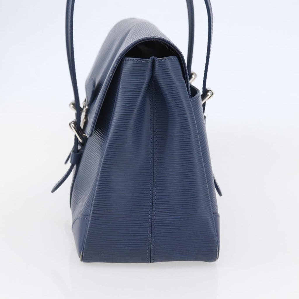 Louis Vuitton Segur Handbag Epi Leather Blue Leather Handbag