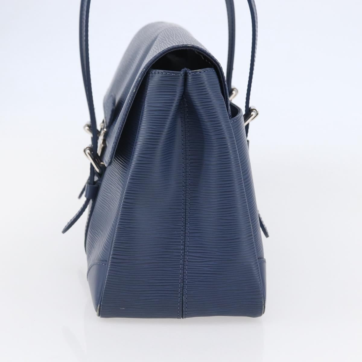Louis Vuitton Segur Handbag Epi Leather Blue Leather Handbag