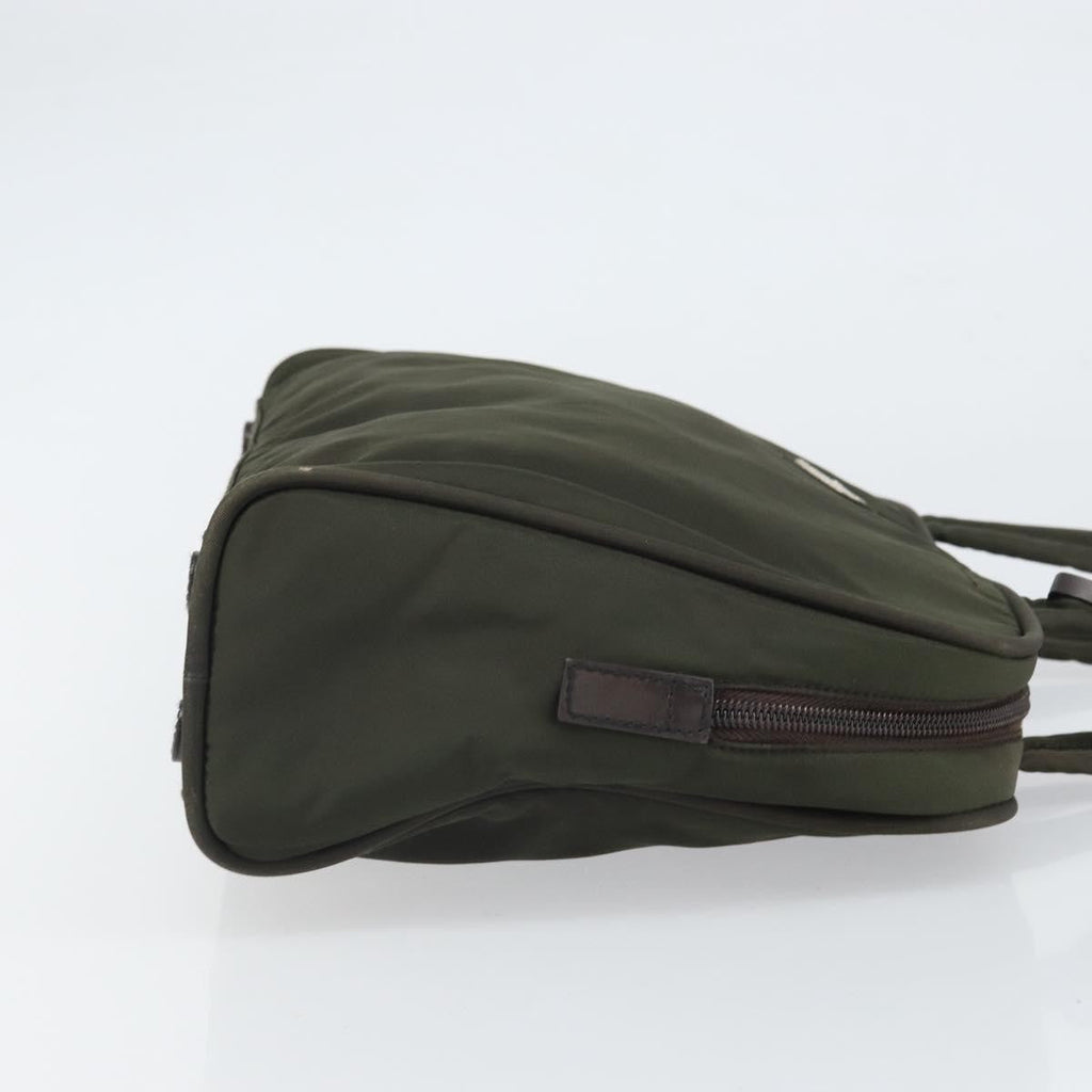Prada Zip Around Tote Tessuto Khaki Nylon Handbag