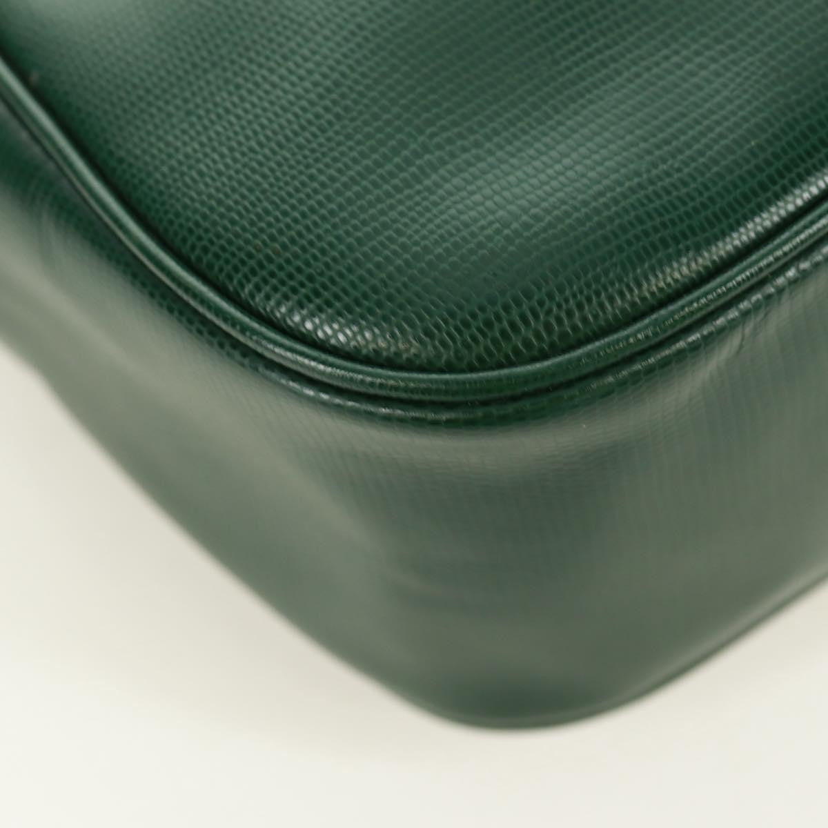 Celine Circle Logo Shoulder Bag Leather Green Leather Shoulder Bag Bag