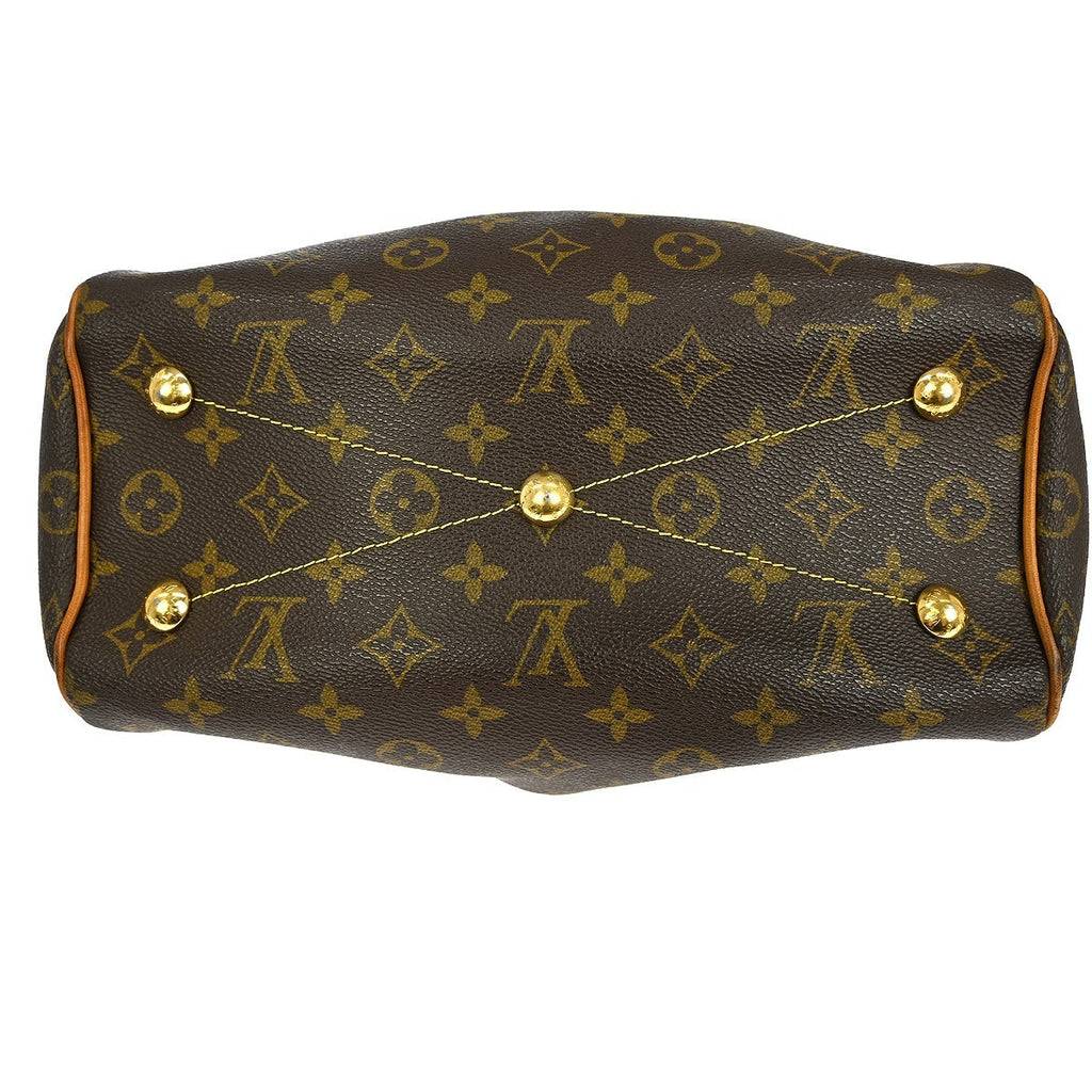 Louis Vuitton Tivoli Handbag Monogram Canvas Brown Canvas Shoulder Bag