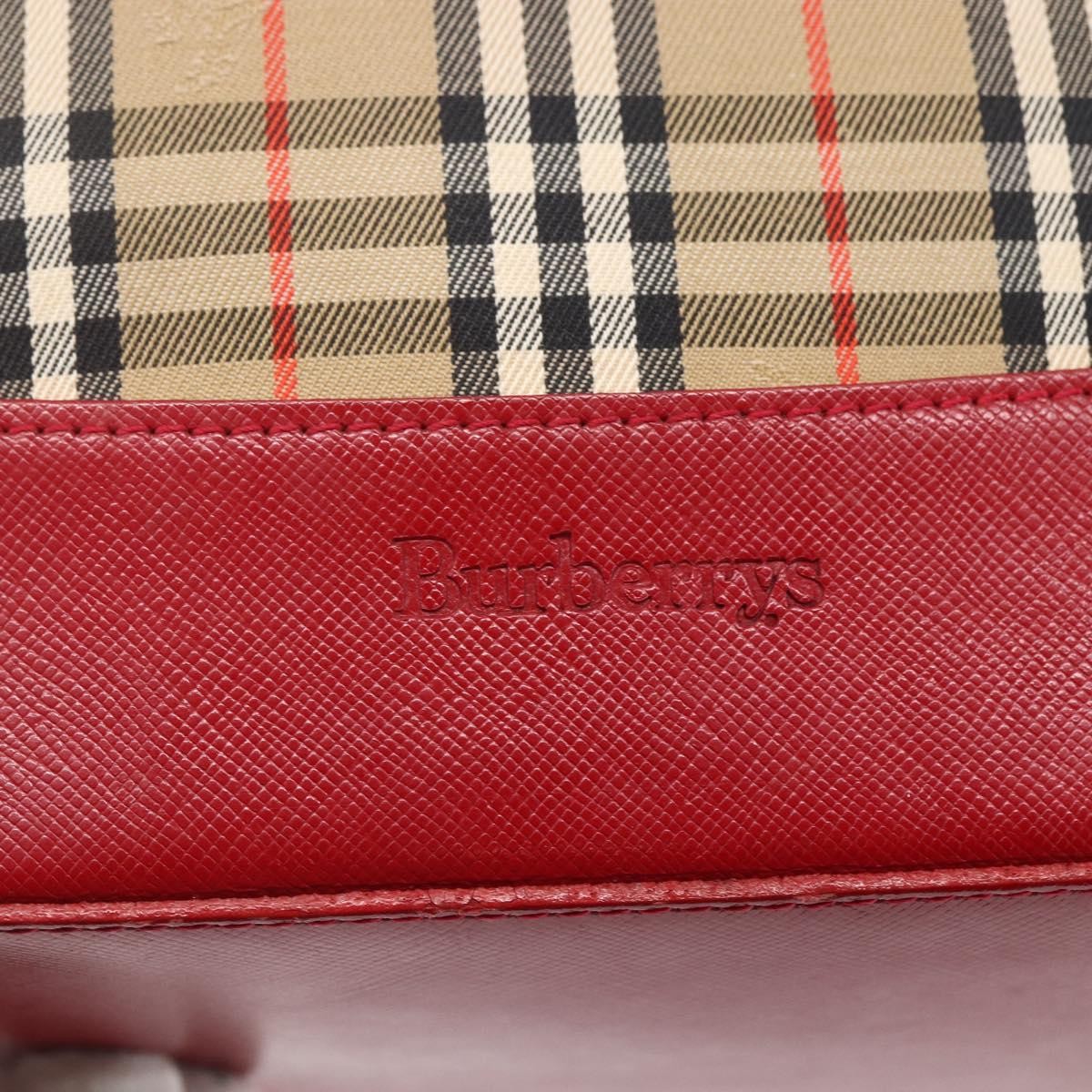 Burberry Nova Check Tote Canvas Check Pattern Beige Canvas Tote Bag