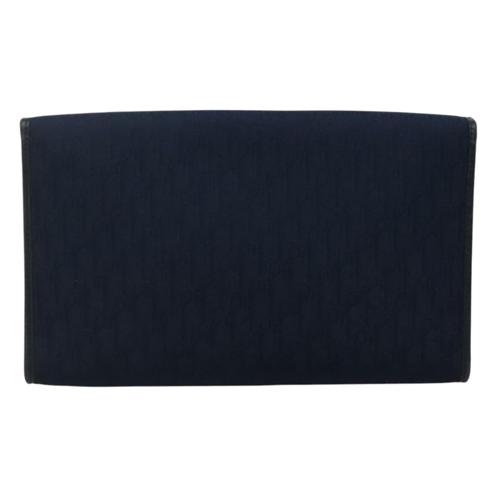 Christian Dior Vintage Trotter Shoulder Bag Canvas Navy Canvas Shoulder Bag Bag (Pre-Owned)