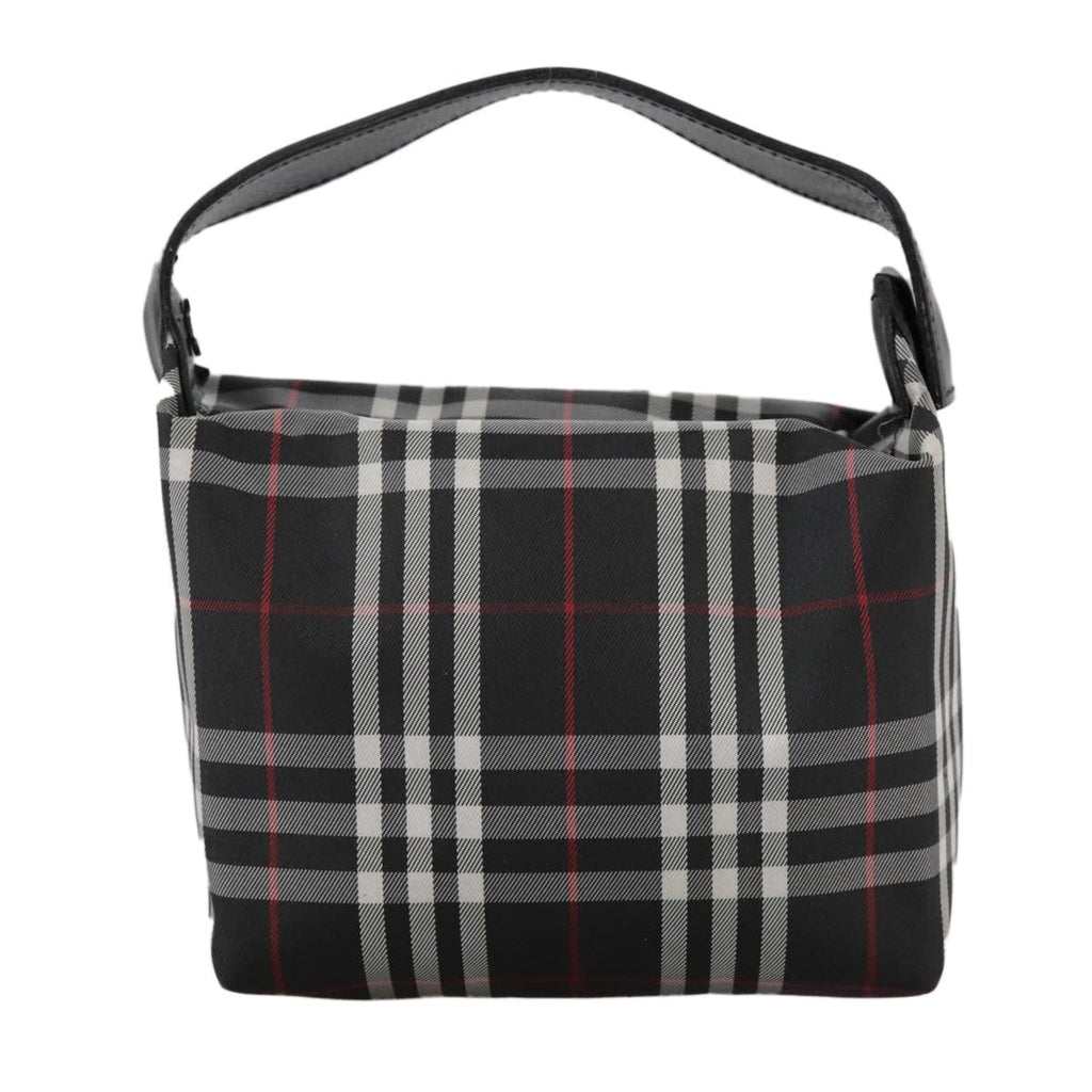 Burberry Nova Check Handbag Nylon Black Nylon Handbag