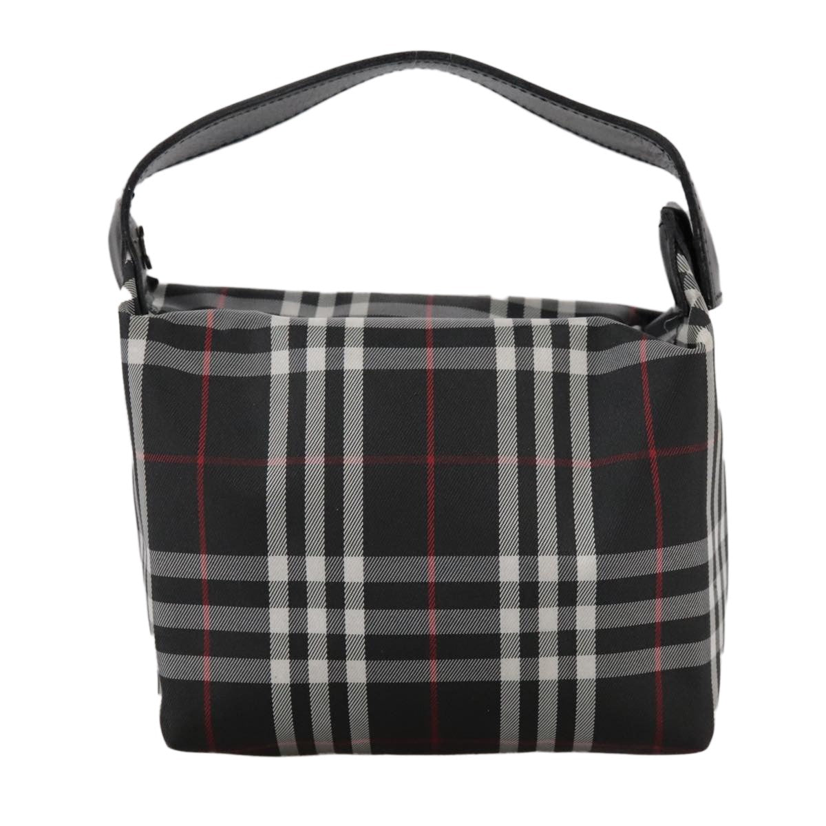 Burberry Nova Check Handbag Nylon Black Nylon Handbag