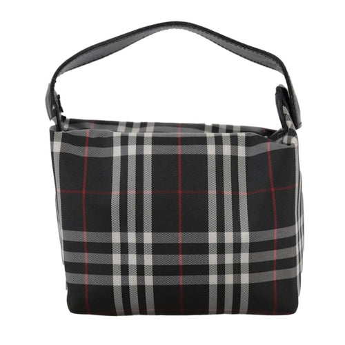 Burberry Nova Check Handbag Nylon Black Nylon Handbag