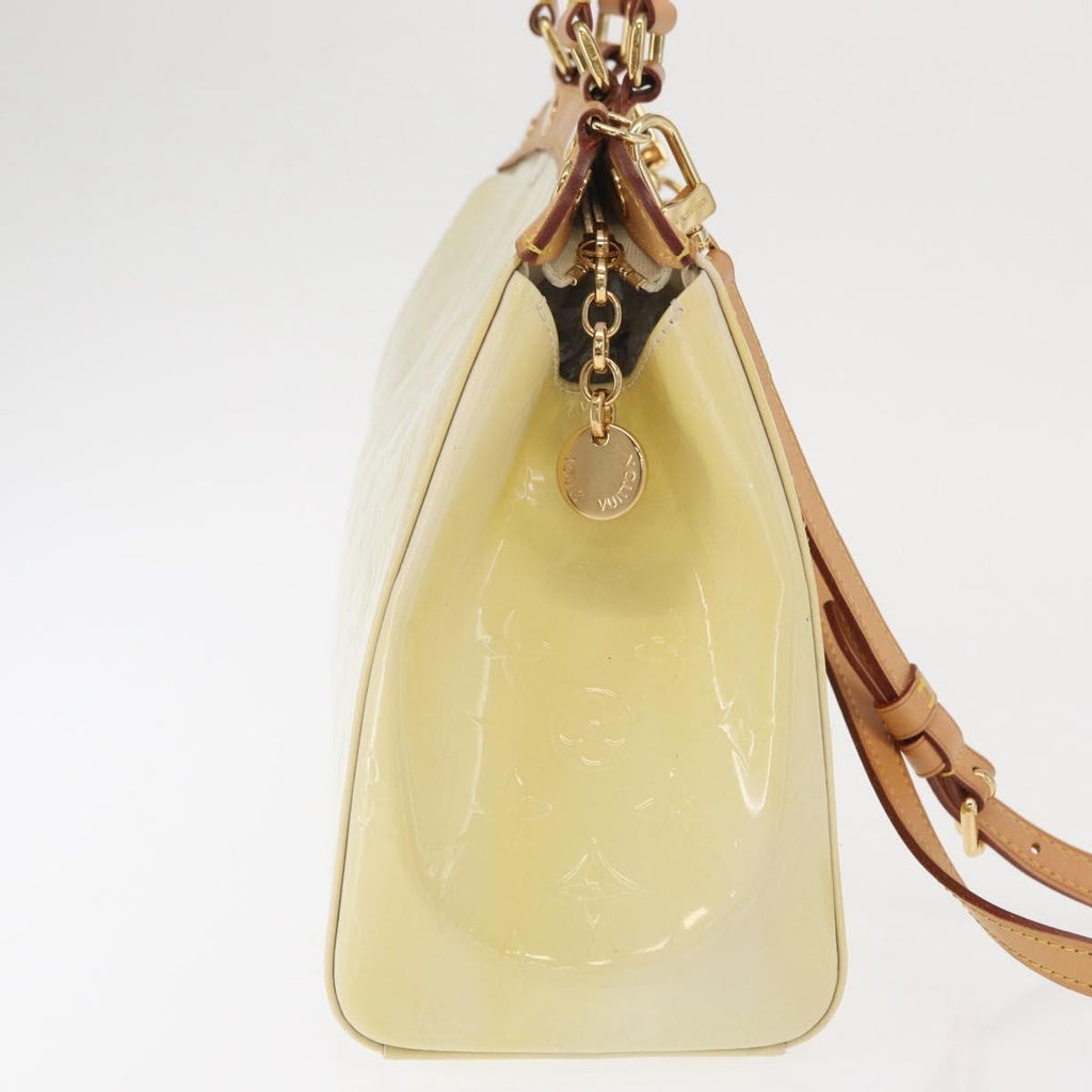 Louis Vuitton Brea Handbag Monogram Vernis Beige Patent_Leather Handbag