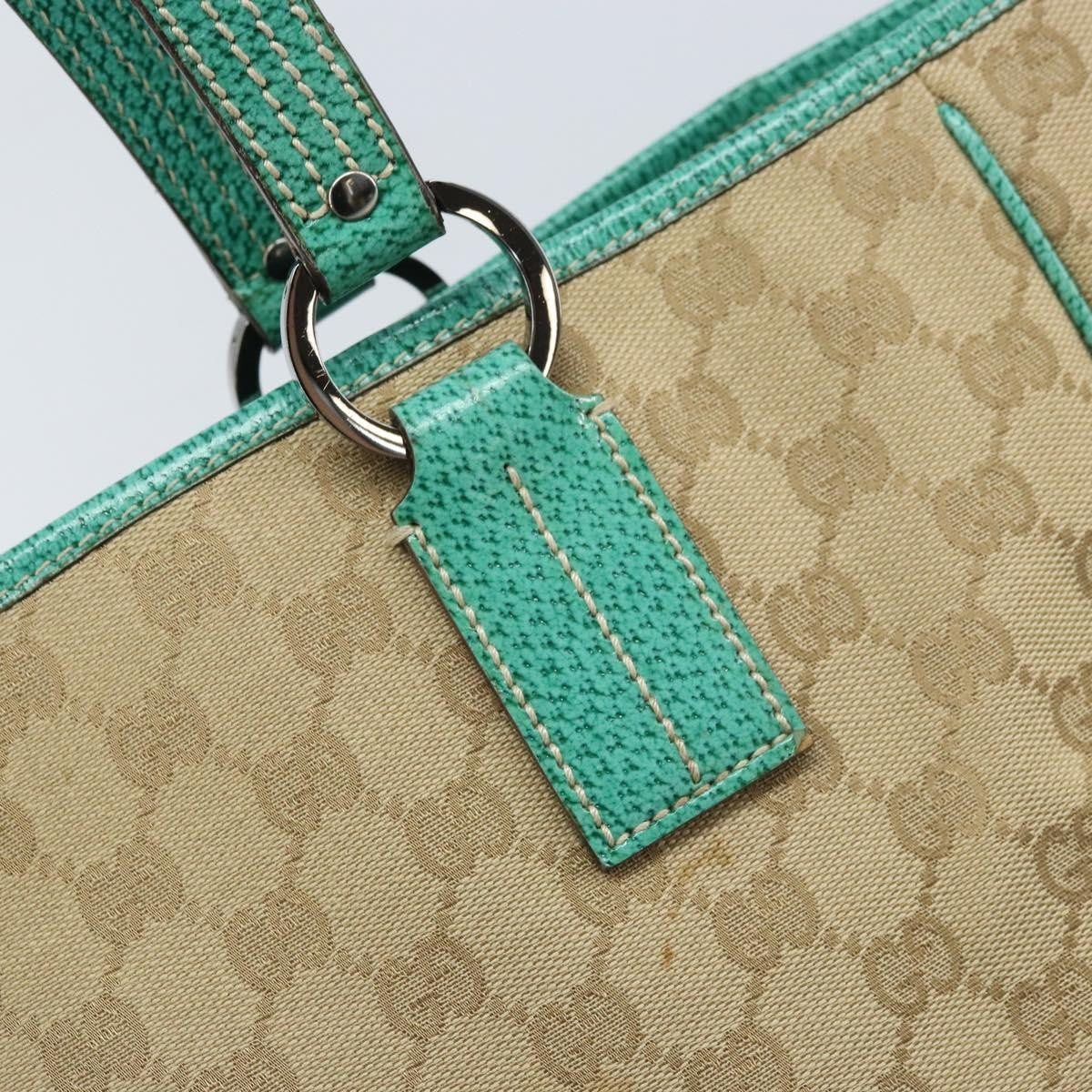 Gucci Vintage Open Tote Gg Canvas Beige Canvas Tote Bag Bag (Pre-Owned)