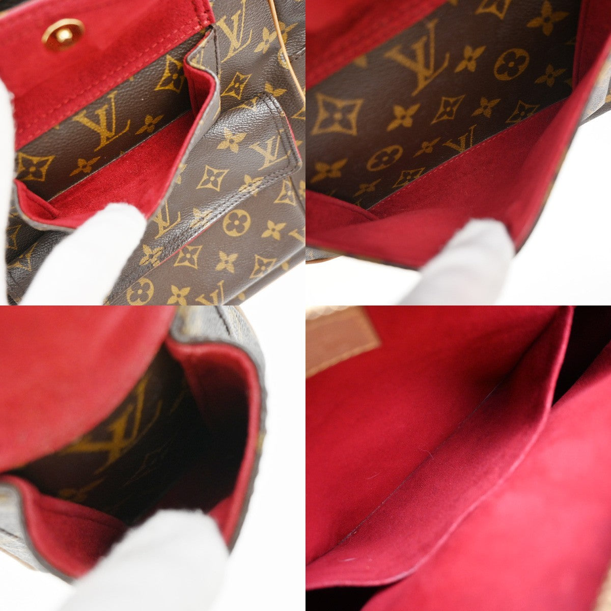 Louis Vuitton Excentri-Cite Handbag Monogram Canvas Brown Canvas Handbag