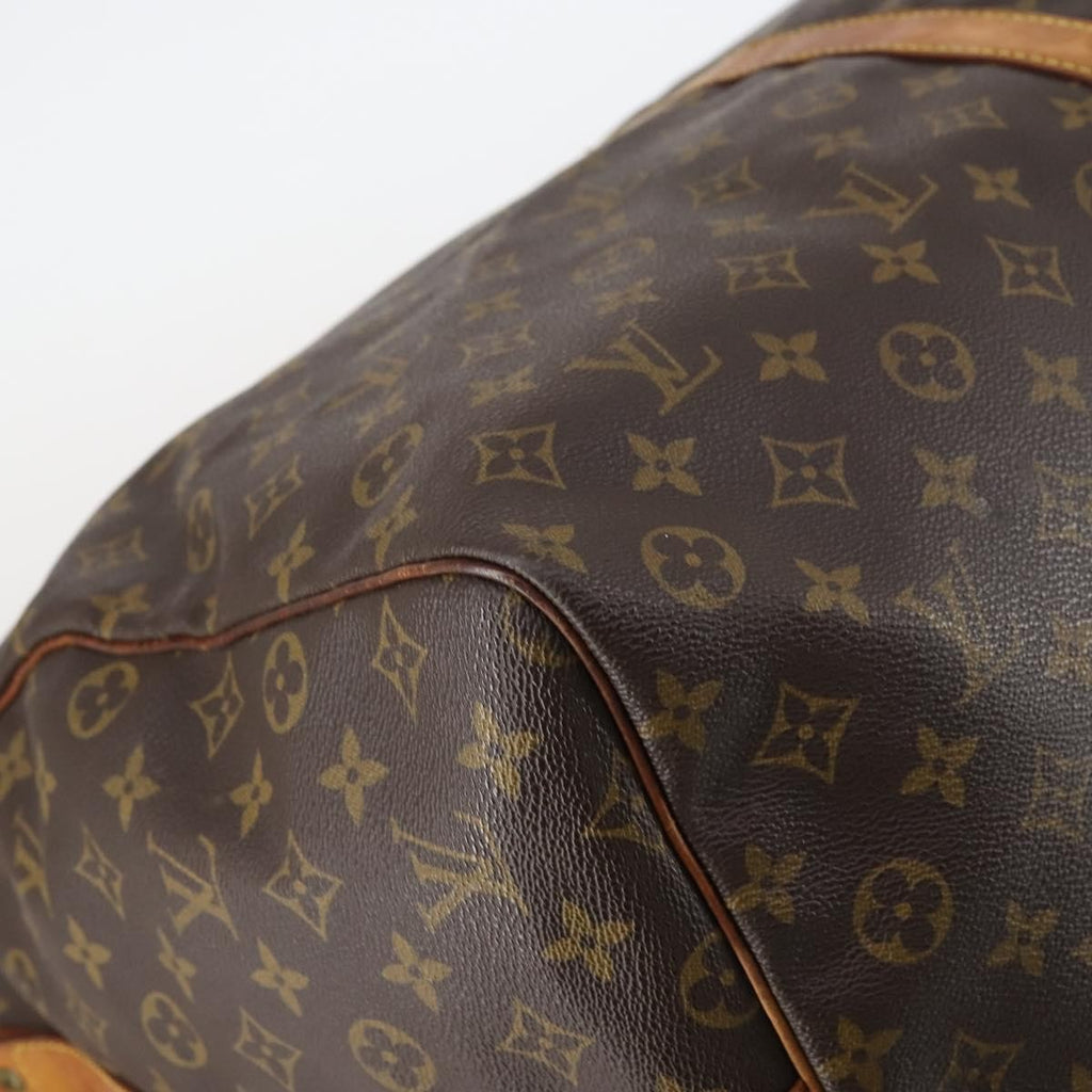 Louis Vuitton Keepall Bandouliere Bag Monogram Canvas Brown Canvas Travel Bag