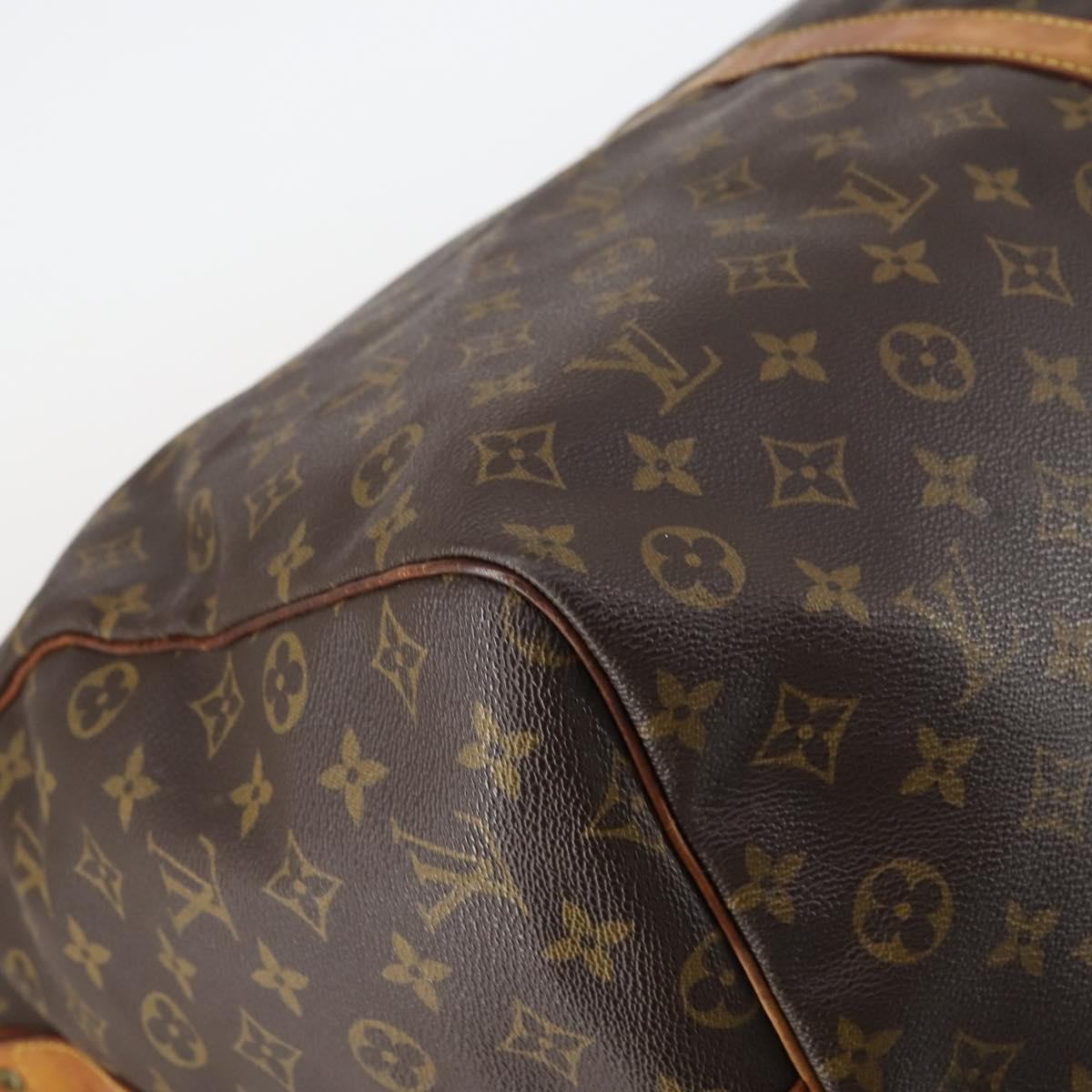 Louis Vuitton Keepall Bandouliere Bag Monogram Canvas Brown Canvas Travel Bag