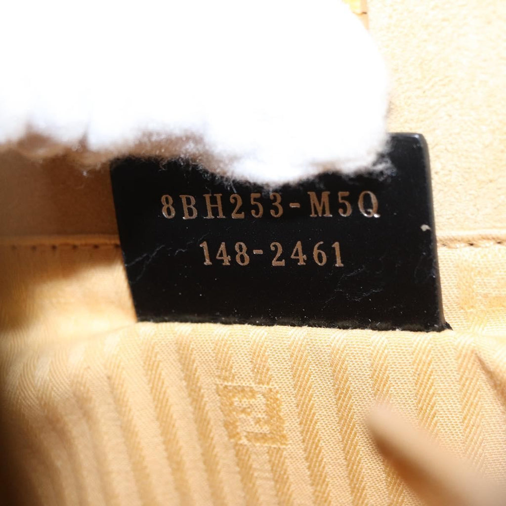 Fendi 2Jours Bag Leather Yellow Leather Handbag