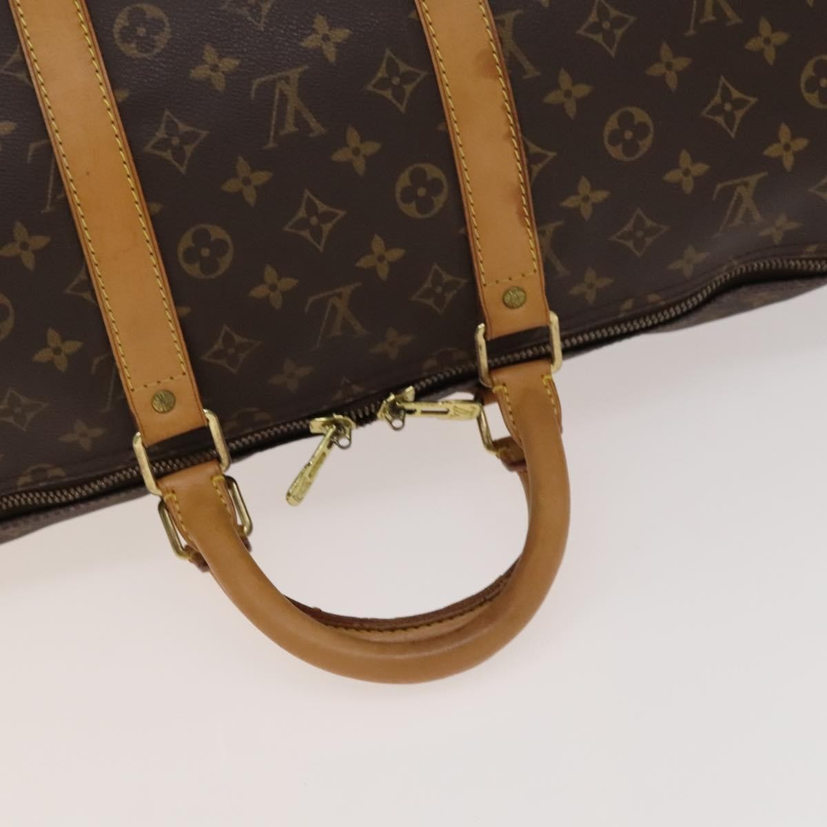 Louis Vuitton Keepall Bag Monogram Canvas Brown Canvas Travel Bag