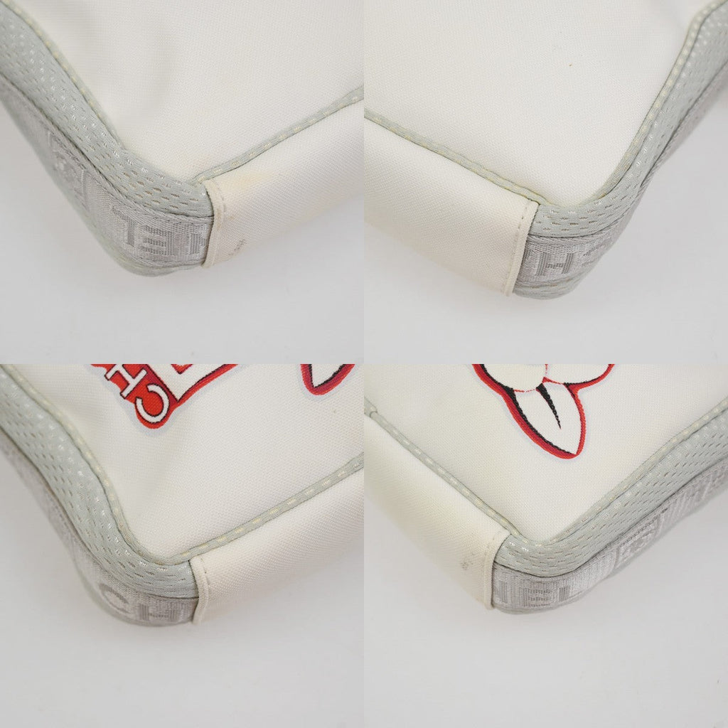 Chanel Travel Line Crossbody Bag Nylon White Nylon Shoulder Bag Bag