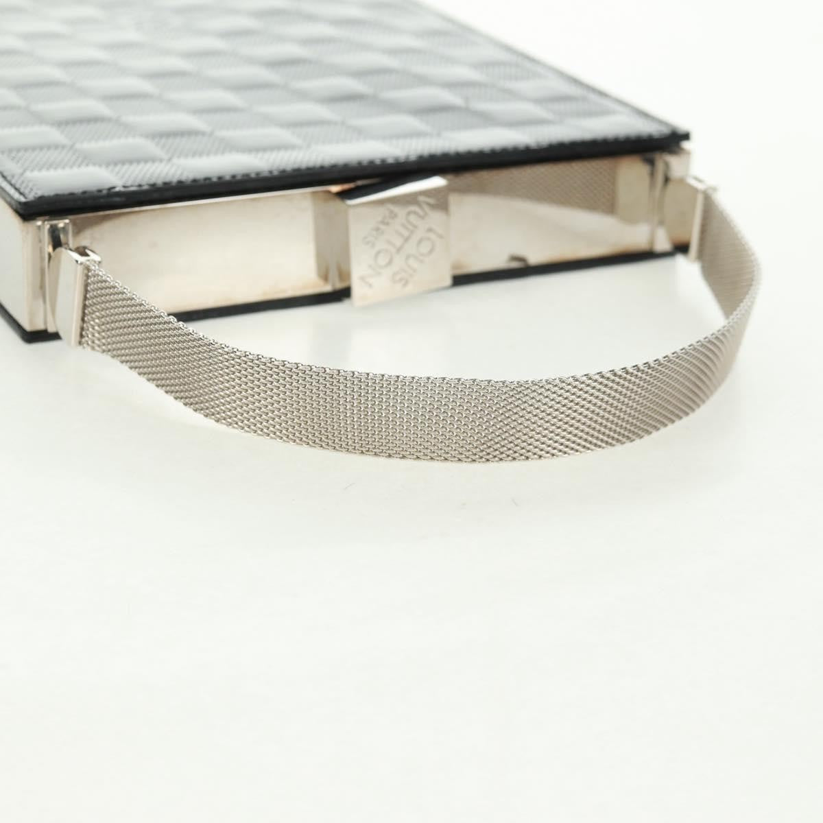 Louis Vuitton Saint Ange Handbag Damier Vernis Black Patent_Leather Handbag