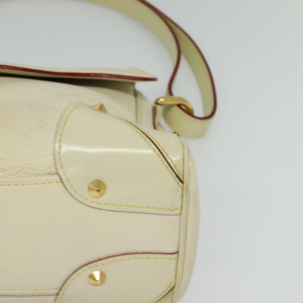 Louis Vuitton Suhali L'essentiel Handbag Leather White Leather Shoulder Bag