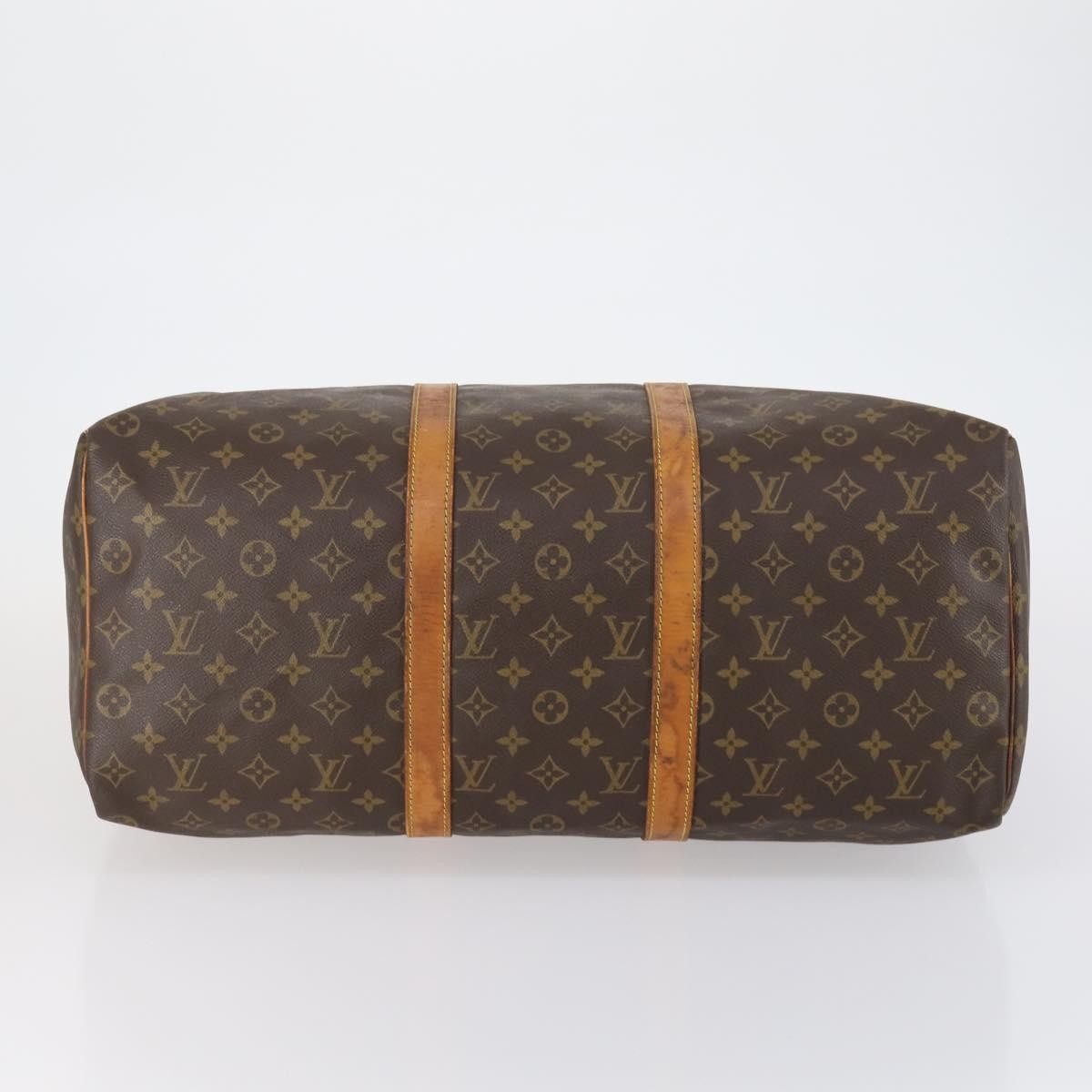 Louis Vuitton Keepall Bag Monogram Canvas Brown Canvas Travel Bag