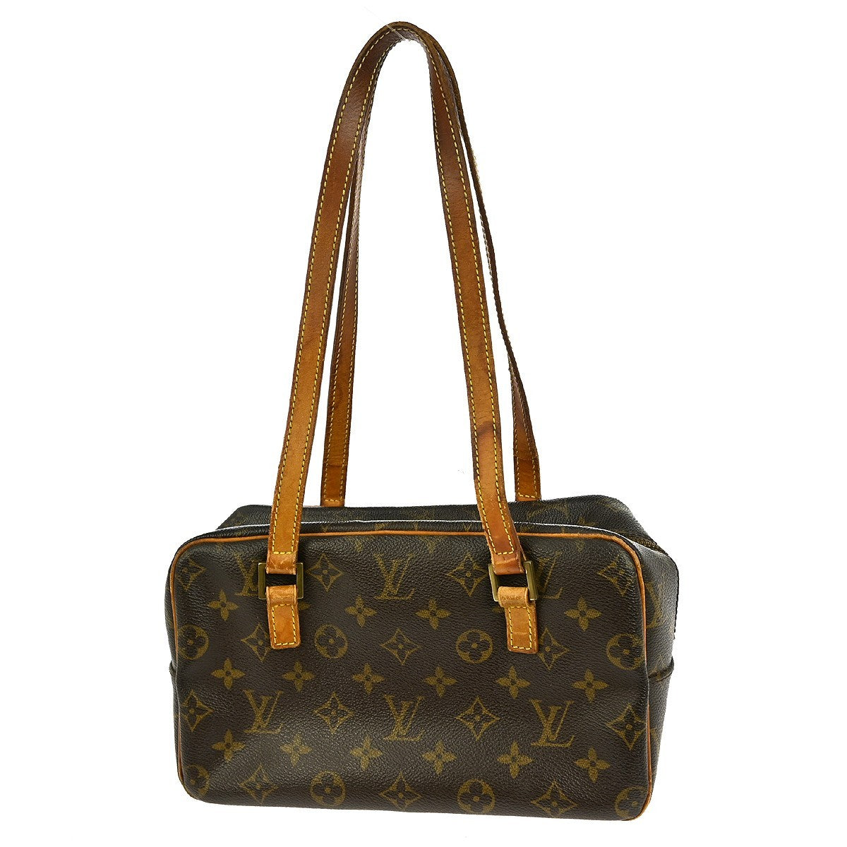 Louis Vuitton Cite Handbag Monogram Canvas Brown Canvas Shoulder Bag