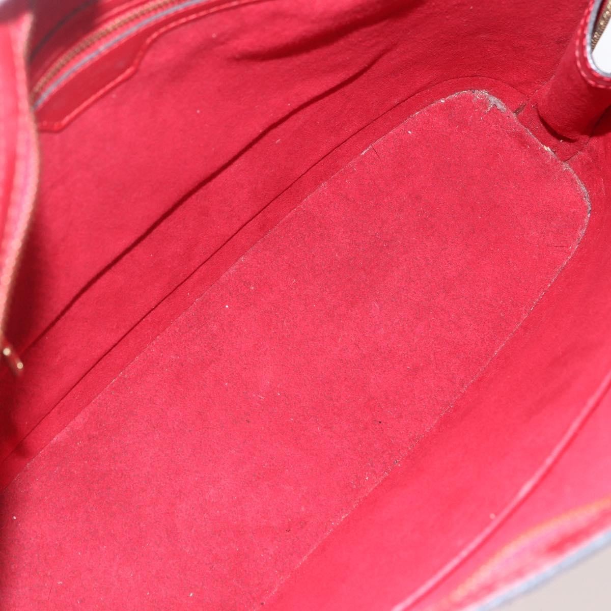 Louis Vuitton Lussac Handbag Epi Leather Red Leather Shoulder Bag