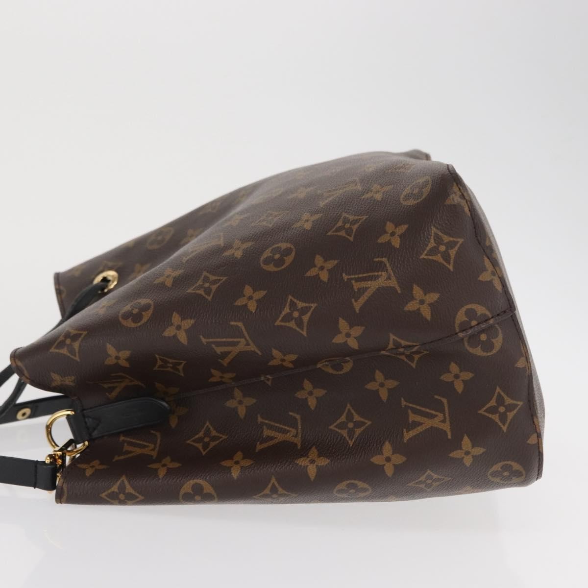 Louis Vuitton Neonoe Handbag Monogram Canvas Black Canvas Shoulder Bag