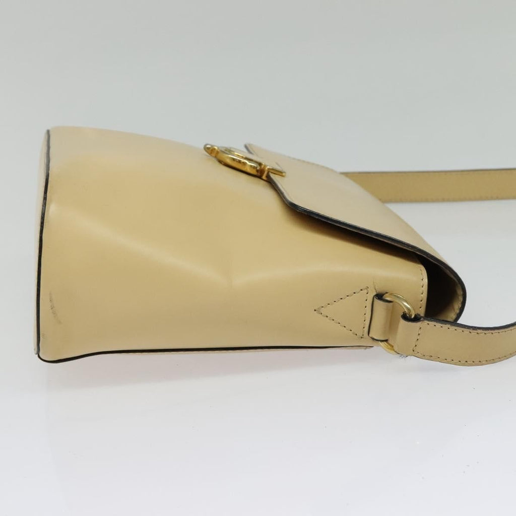 Celine Shoulder Bag Leather Beige Leather Bag