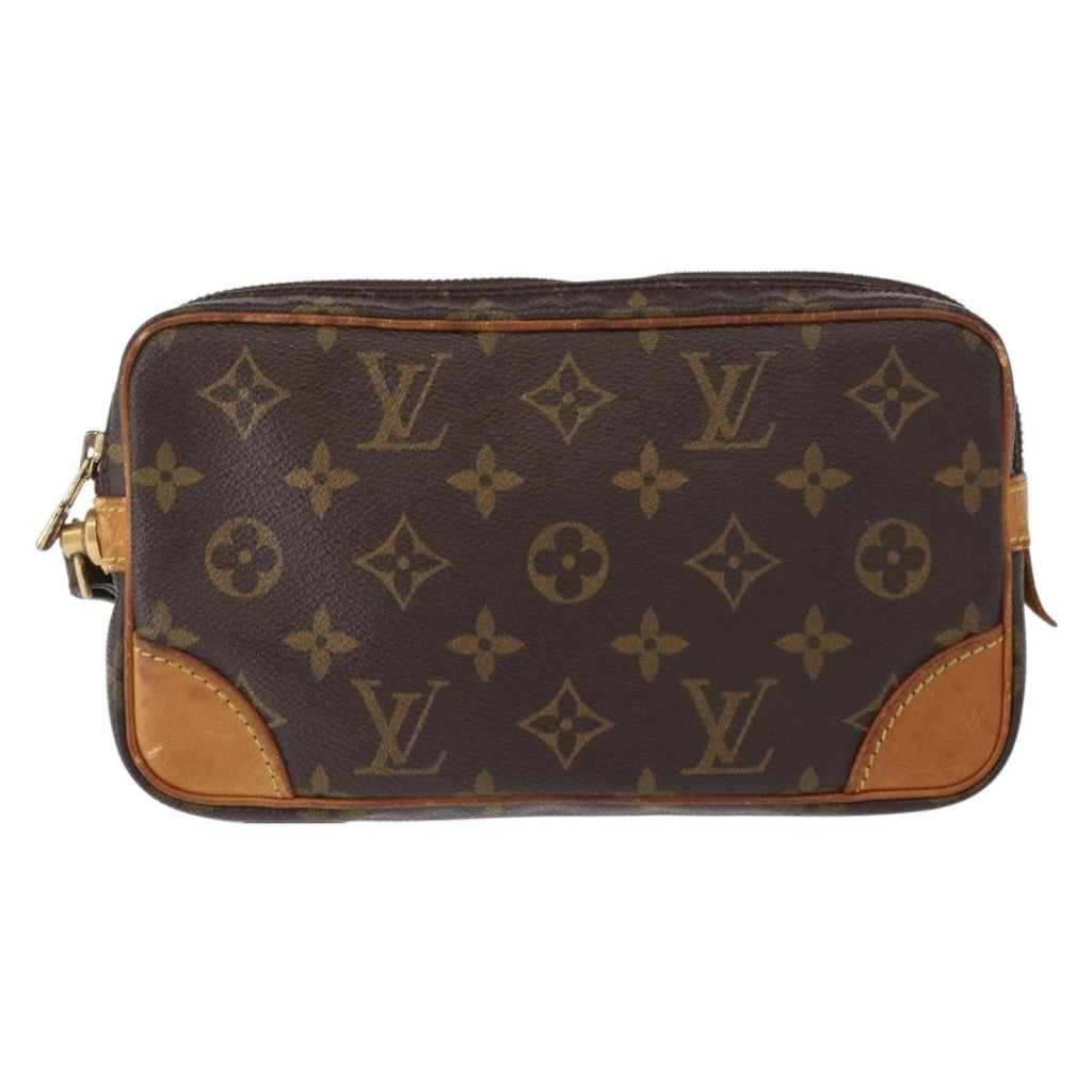 Louis Vuitton Marly Dragonne Clutch Monogram Canvas Brown Canvas Clutche & Pouche Bag