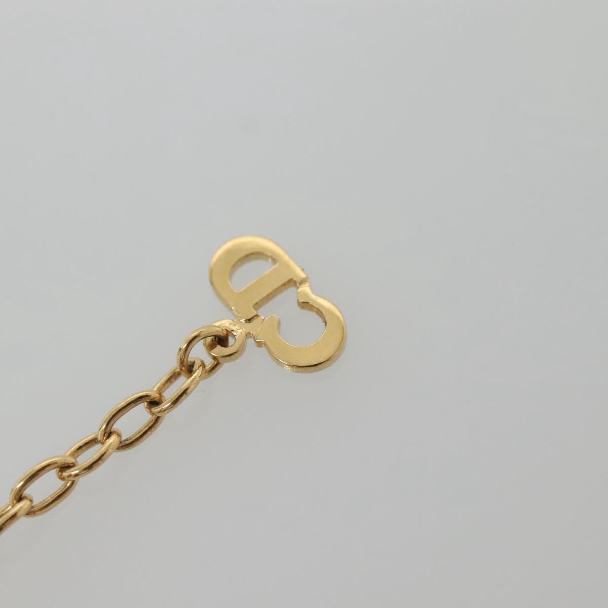 Christian Dior Cd Pendant Necklace Gold-Plated Gold Metal Jewelry (Pre-Owned)