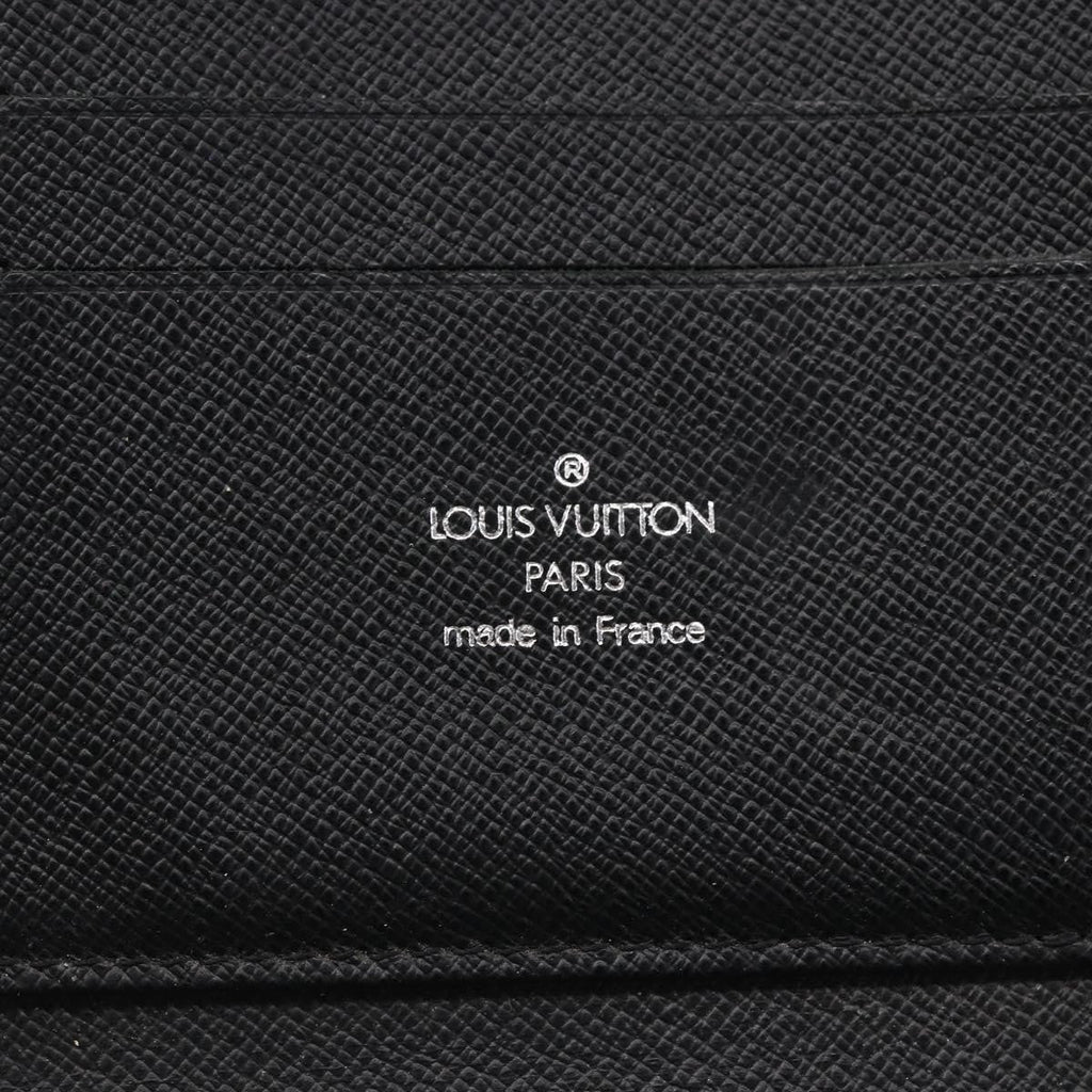 Louis Vuitton Organizer De Voyage Travel Wallet Leather Black Leather Wallets Accessory